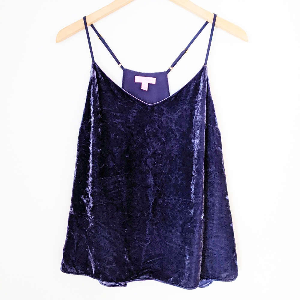 Lily Pulitzer. Crushed velvet tank top